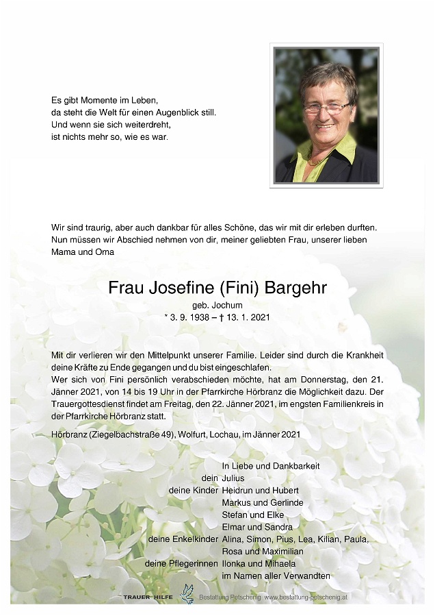 Josefine (Fini) Bargehr